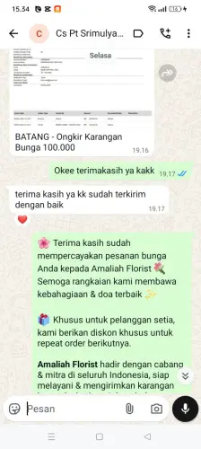 Testimonial Papan Bunga ampenan